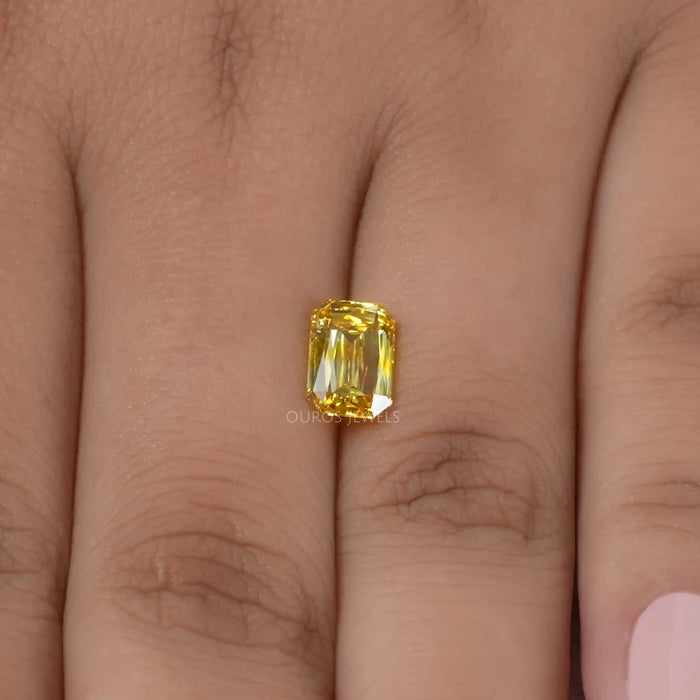 2.04 Carat Yellow Criss Cut Lab Grown Diamond