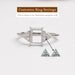 Triangle Cut Diamond can be customized in Semi mount Ring 