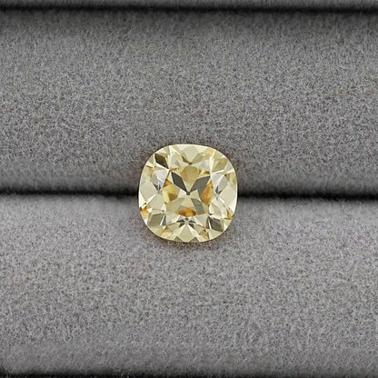 Yellow Old Mine Cushion Cut Loose Lab-Diamond Loose