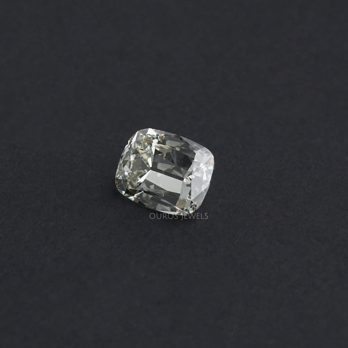 [3.06 Ct old mine cushion cut diamond ring]-[ouros jewels]