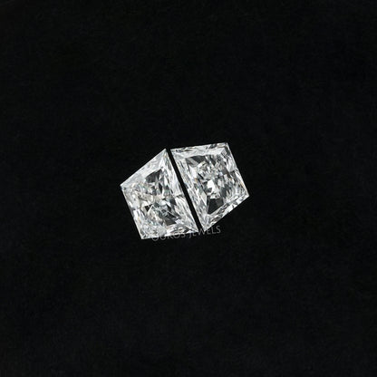 Trapezoid Brilliant Cut Matching Pair Diamond, 2.00 TCW Lab Grown Diamond, Lab Made Loose Diamond, CVD Diamond For Statement Jewelry