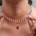 Ruby Gemstone & Lab Grown Diamond Necklace Necklaces