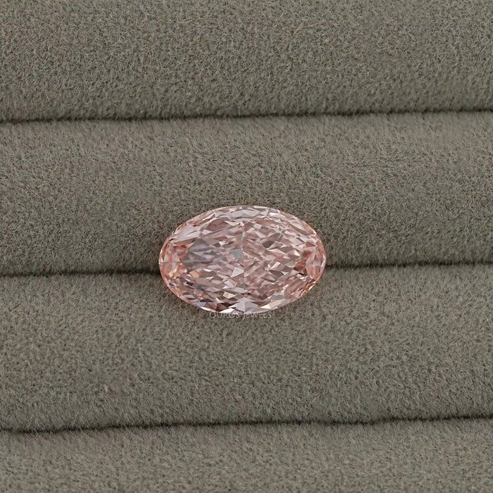 Fancy Intense Pink Oval Cut Lab Diamond Loose