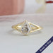 [Pear Cut Lab Diamond Ring]-[Ouros Jewels]