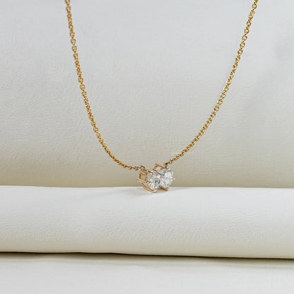 Antique Pomeranian Diamond Bezel Set Solitaire Pendant