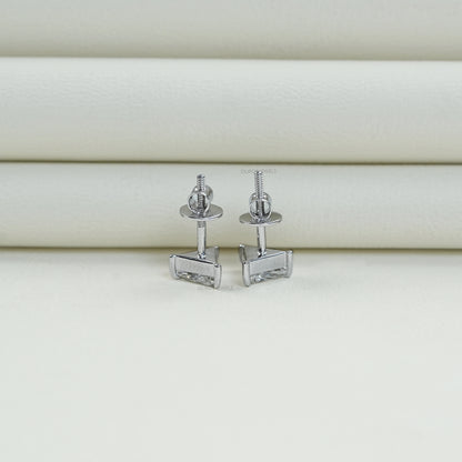 Triangle Cut Lab Diamond Stud Earrings Earrings