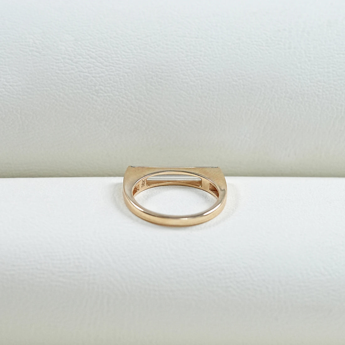 East West Baguette Lab Diamond Solitaire Ring Rings