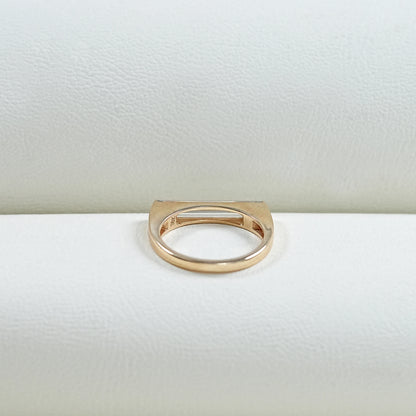 East West Baguette Lab Diamond Solitaire Ring Rings