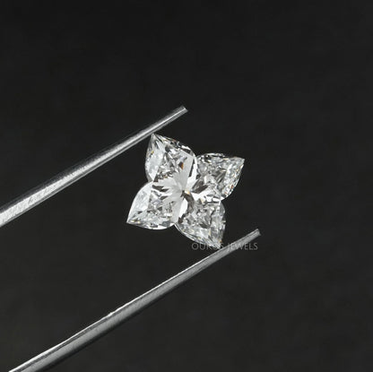 Antique Lily Cut Lab Grown Loose Diamond Loose