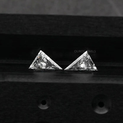 Long Triangle Shape Lab Diamond Matching Pair Loose