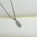 Step Cut arrow Diamond Pendant Necklaces