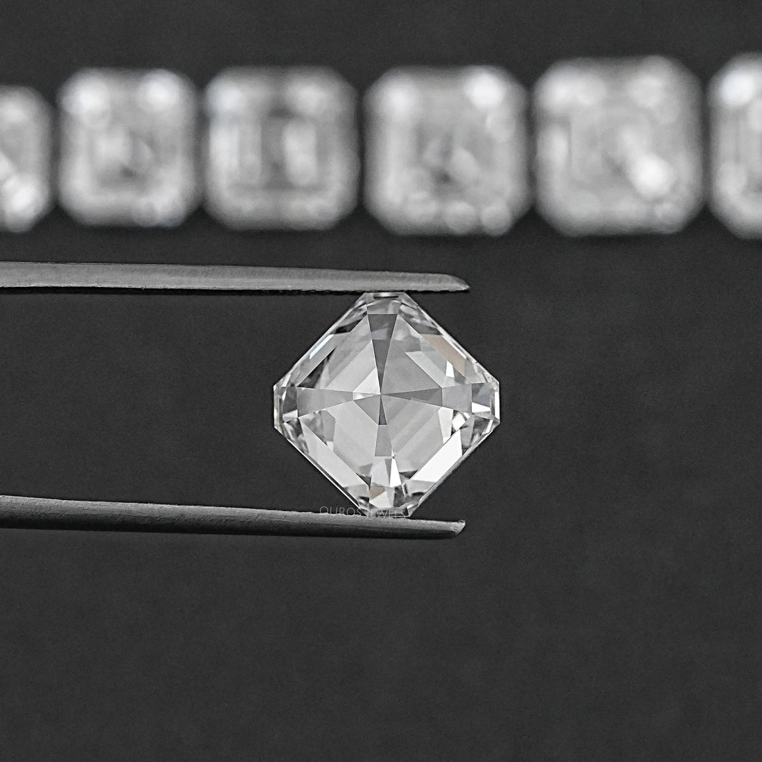Certified Asscher Cut Lab Grown Diamond Loose