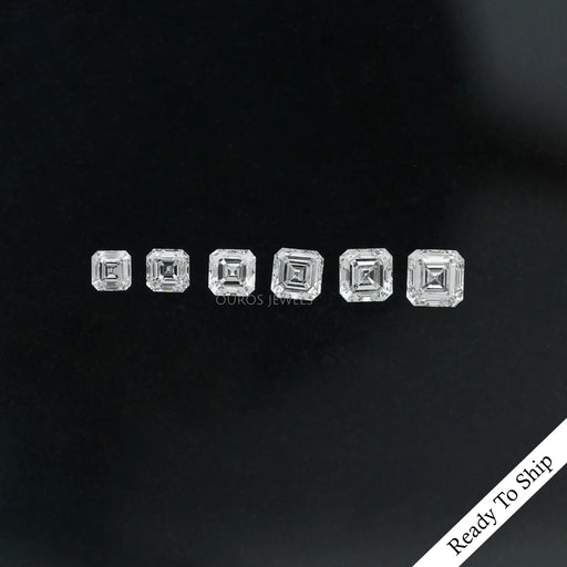 [Asscher Cut Lab Diamond]-[Ouros Jewels]