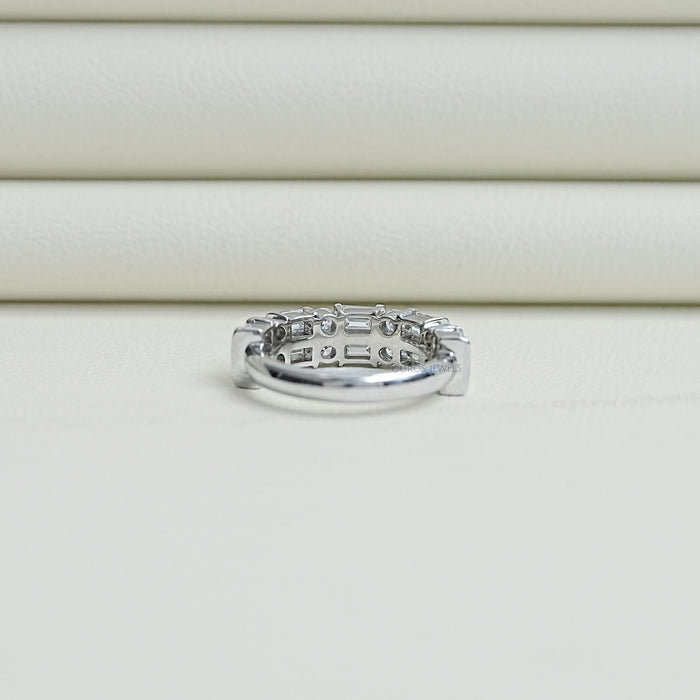 Bar Set Multi Diamond Wedding Band Rings