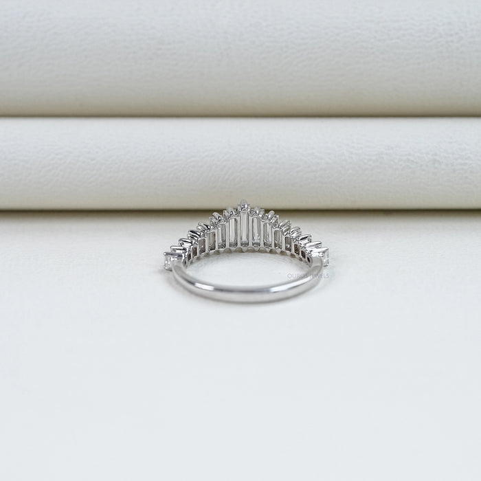 Baguette Cut Diamond Wedding Ring Rings
