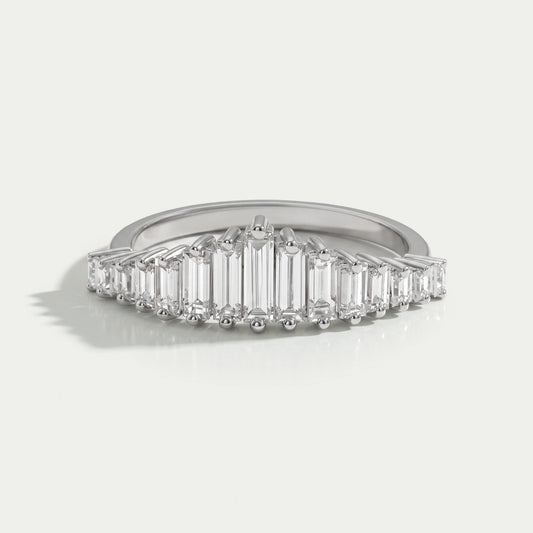 Baguette Cut Diamond Wedding Ring Rings