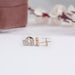 [Baguette Cut Stud Earrings for Her]-[Ouros Jewels]