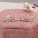 [Baguette Cut Diamond Earrings for Women]-[Ouros Jewels]
