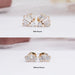 Tapered Baguette And Round Cut Lab Diamond Stud Earrings Earring