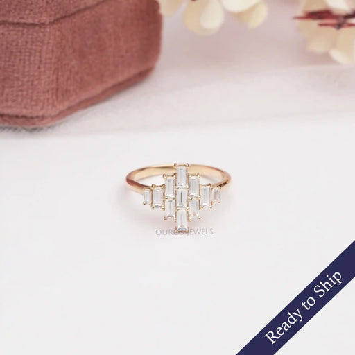 [Baguette Cut Diamond Ring]-[Ouros Jewels]