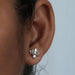 [Baguette Cut Diamond Stud Earrings]-[Ouros Jewels]