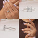 [Collage of Bar Setting Lab Diamond Engagement Ring]-[Puros Jewels]