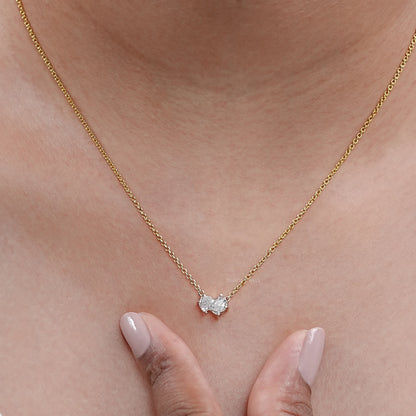 Antique Pomeranian Diamond Bezel Set Solitaire Pendant