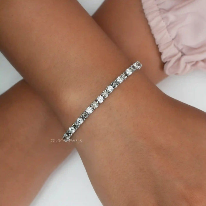 [Black Cut Lab Diamond Bracelet]-[Ouros Jewels]