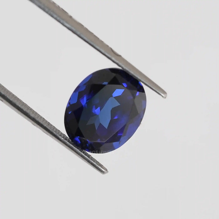 Blue Sapphire Oval Cut Lab Grown Gemstone Loose