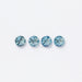 [ Blue Loose Lab Diamonds on white background]-[Ouros Jewels]