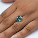 [Fancy Vivid Bluish Green Lab Diamond]-[Ouros Jewels]