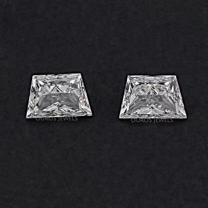 Brilliant Cut Trapezoid Lab Grown Diamond Pair