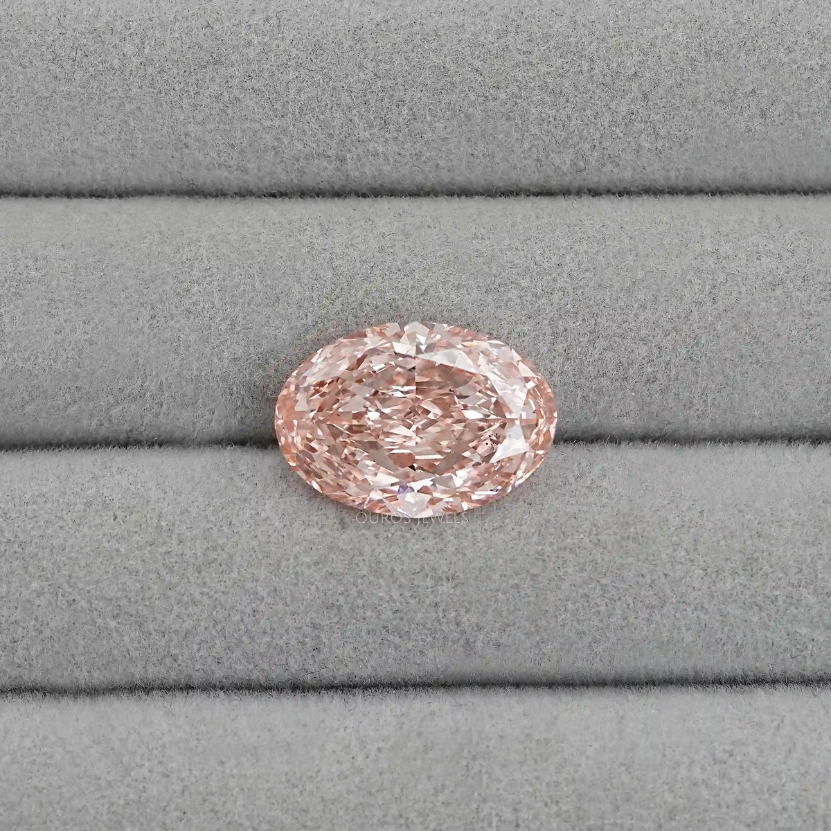 Pink Brilliant Oval Cut Lab Diamond