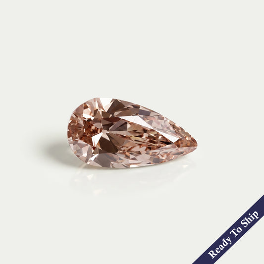 Brown Old Mine Pear Lab Grown Diamond Loose Loose