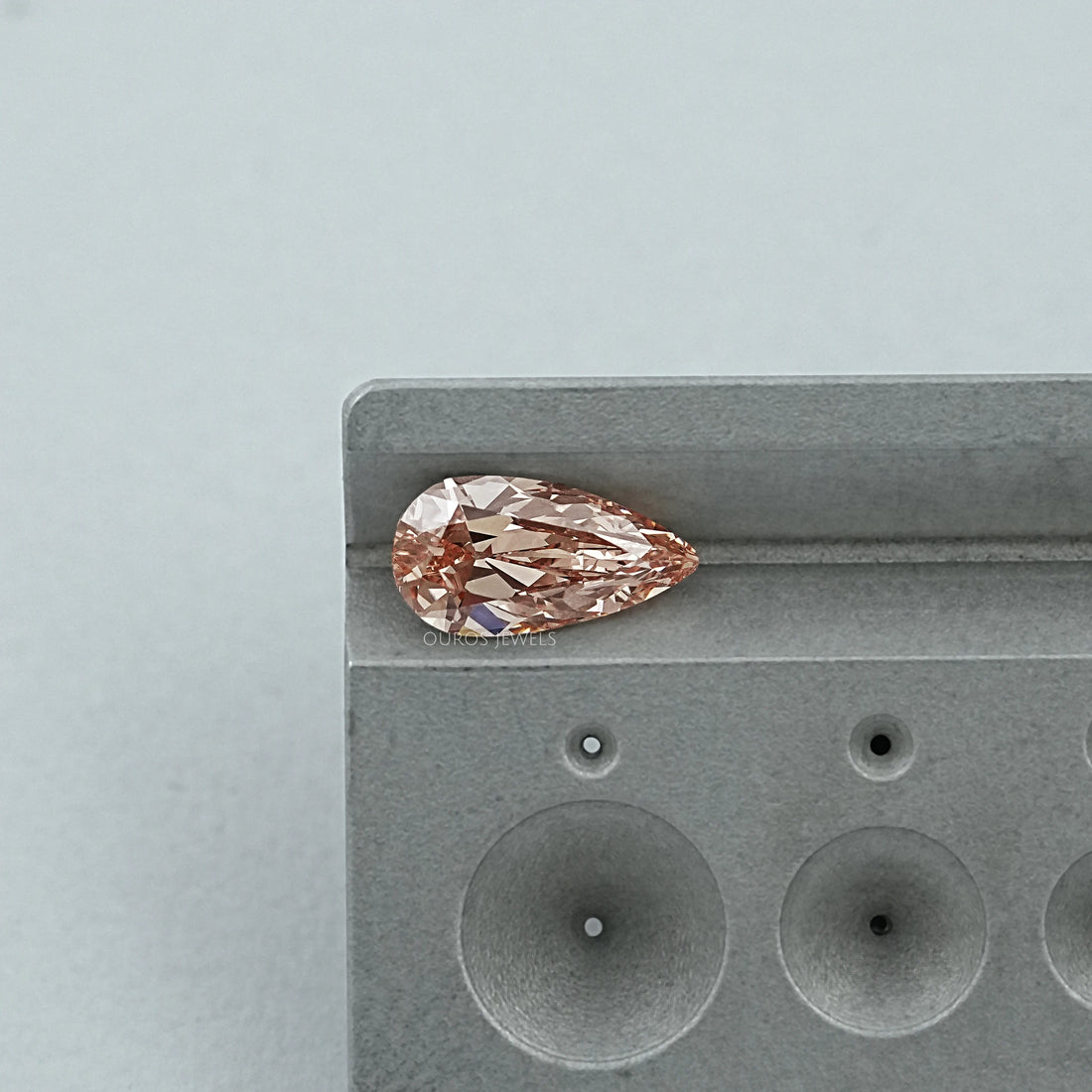 Brown Old Mine Pear Lab Grown Diamond Loose Loose