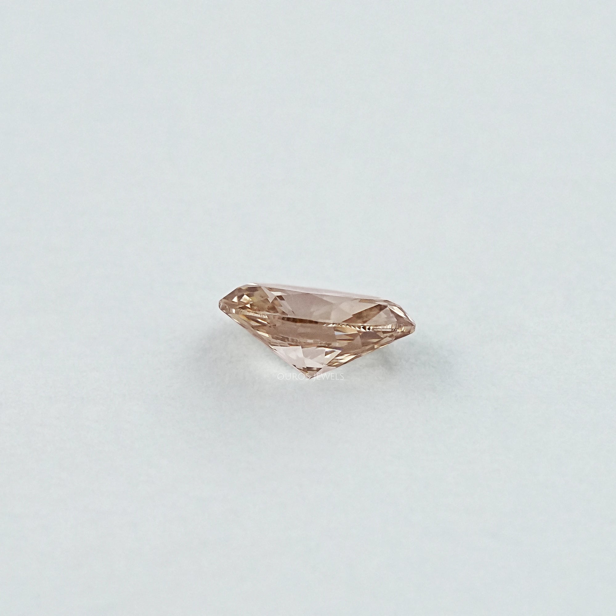 Brown Oval Cut Lab Loose Diamond Loose