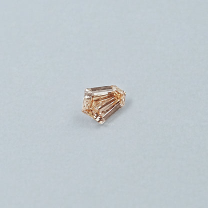 Brown Step Cut Shield Diamond Loose Loose