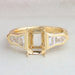 Bullet & Trapezoid Cut Semi Mount Engagement Ring Ring