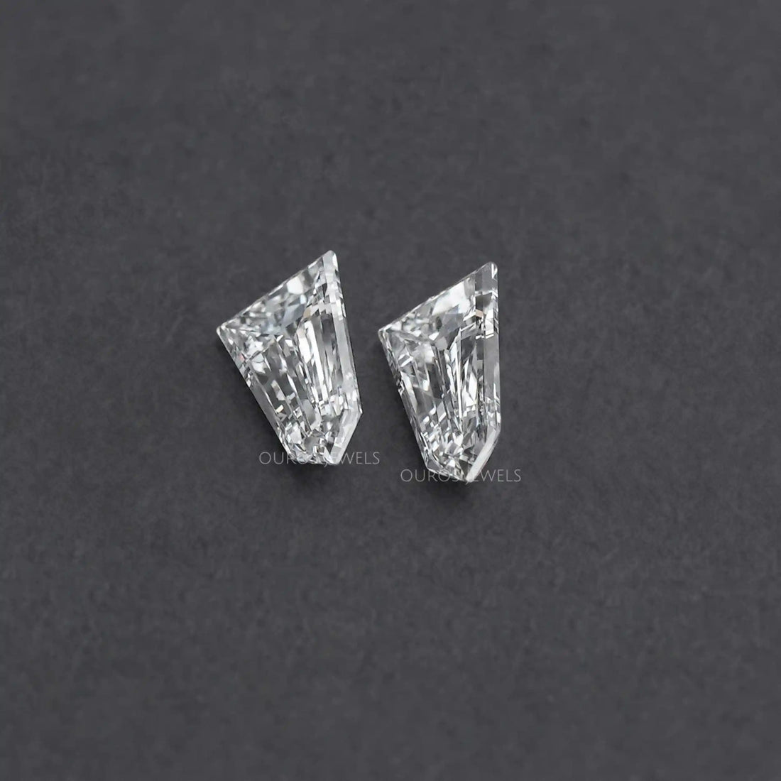 Bullet Cut Lab Grown Diamond Loose Pair Loose