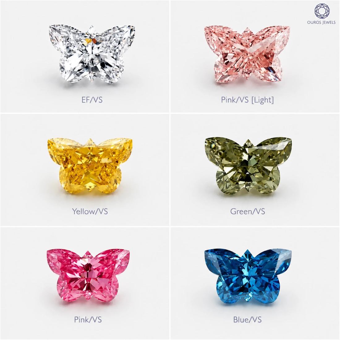 Butterfly Cut Lab Grown Diamond Loose Loose