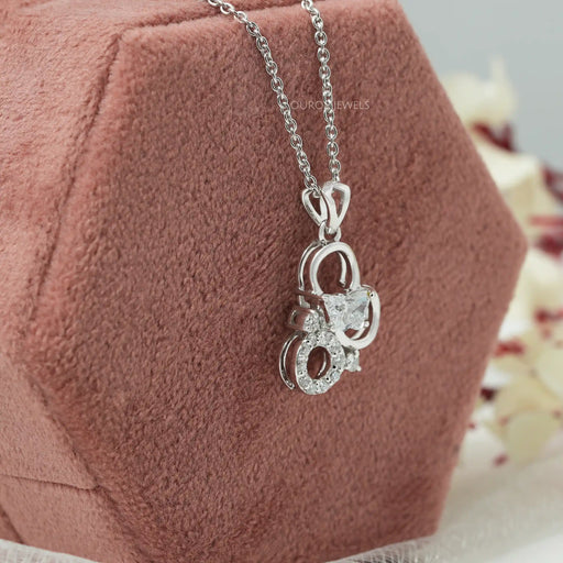 Butterfly Cut Lab Diamond Anniversary Necklace Necklaces