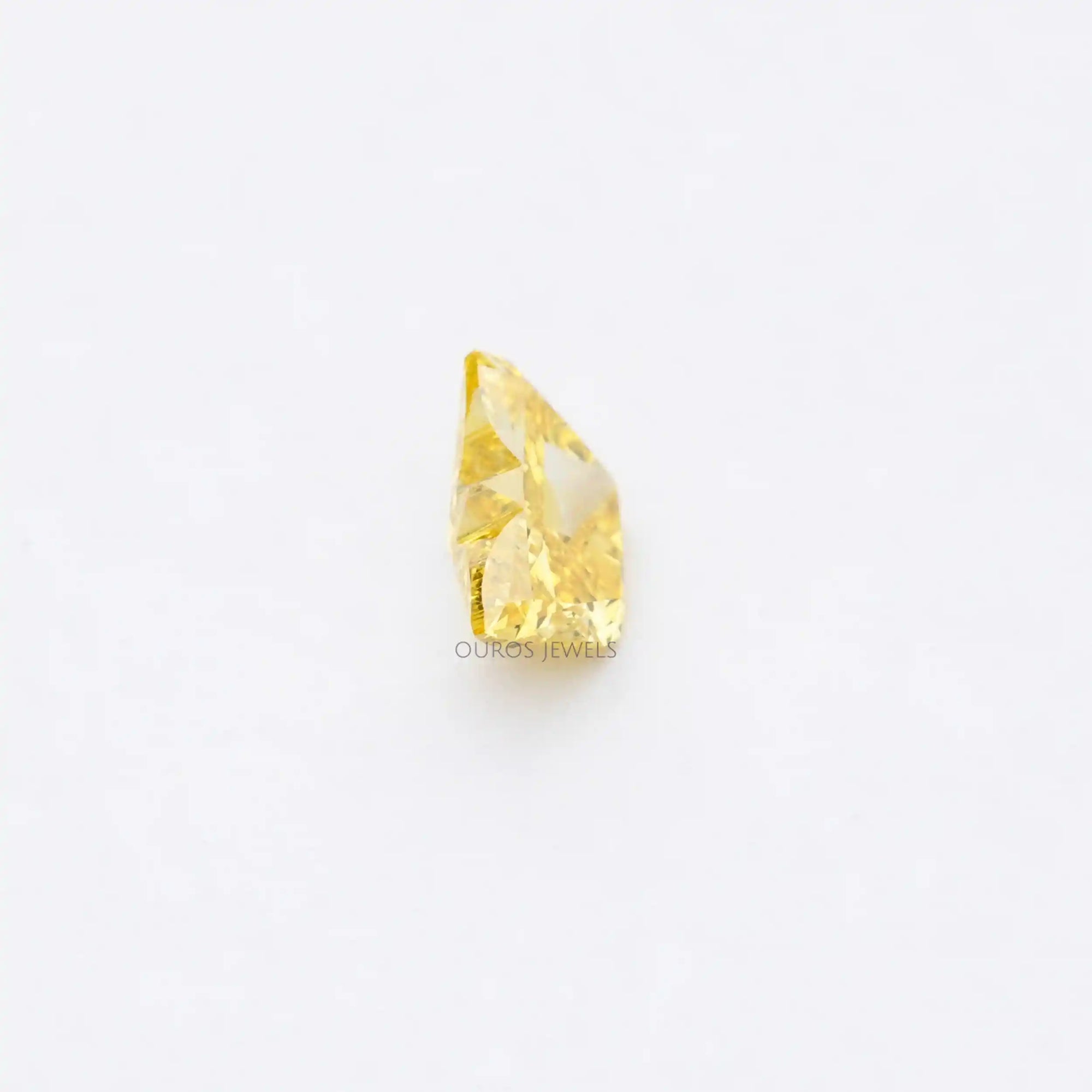 1.55 Carat Yellow Butterfly Cut Lab Diamond