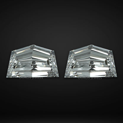 Step Cut Cadillac Shape Lab Diamond Matching Pair Loose