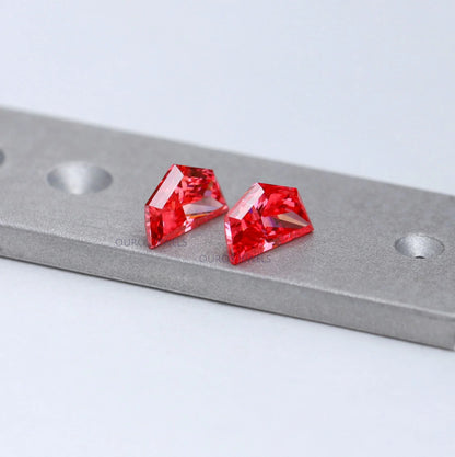 Fancy Pink Cadillac Cut Lab Diamond Pair Loose Loose