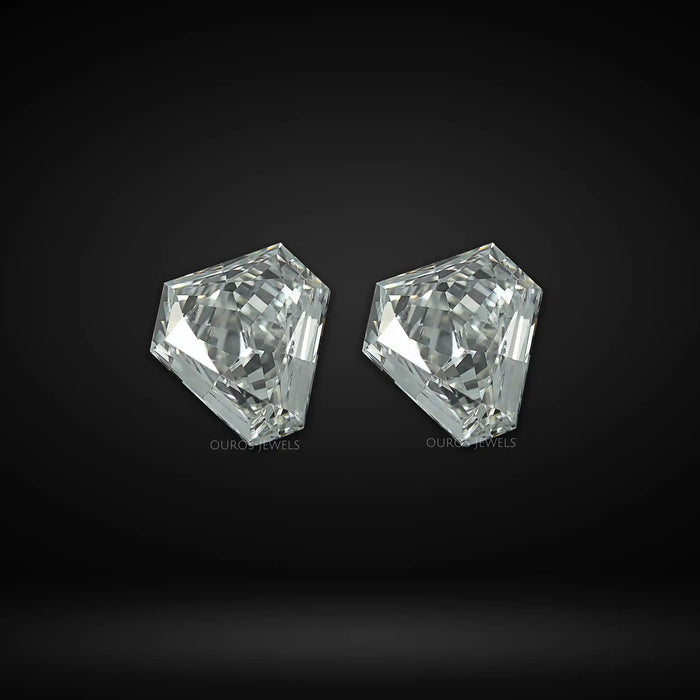Calf's Head Shape Lab Diamond Pair Loose