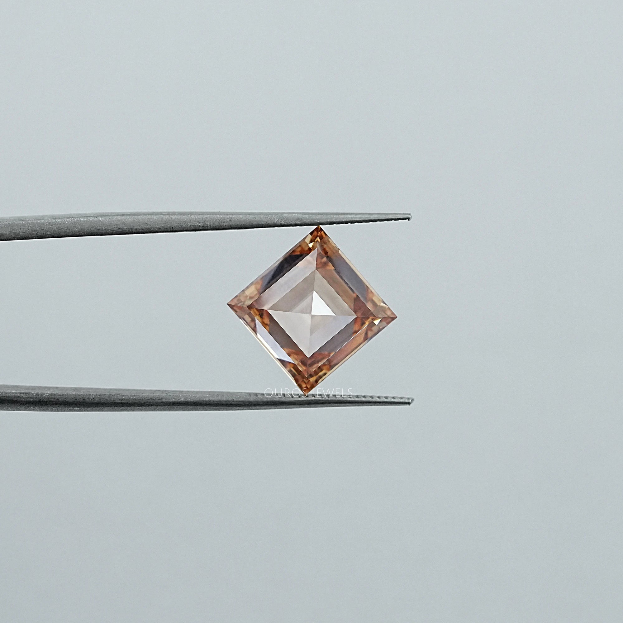 Champagne Carre Cut Lab Grown Diamond Loose