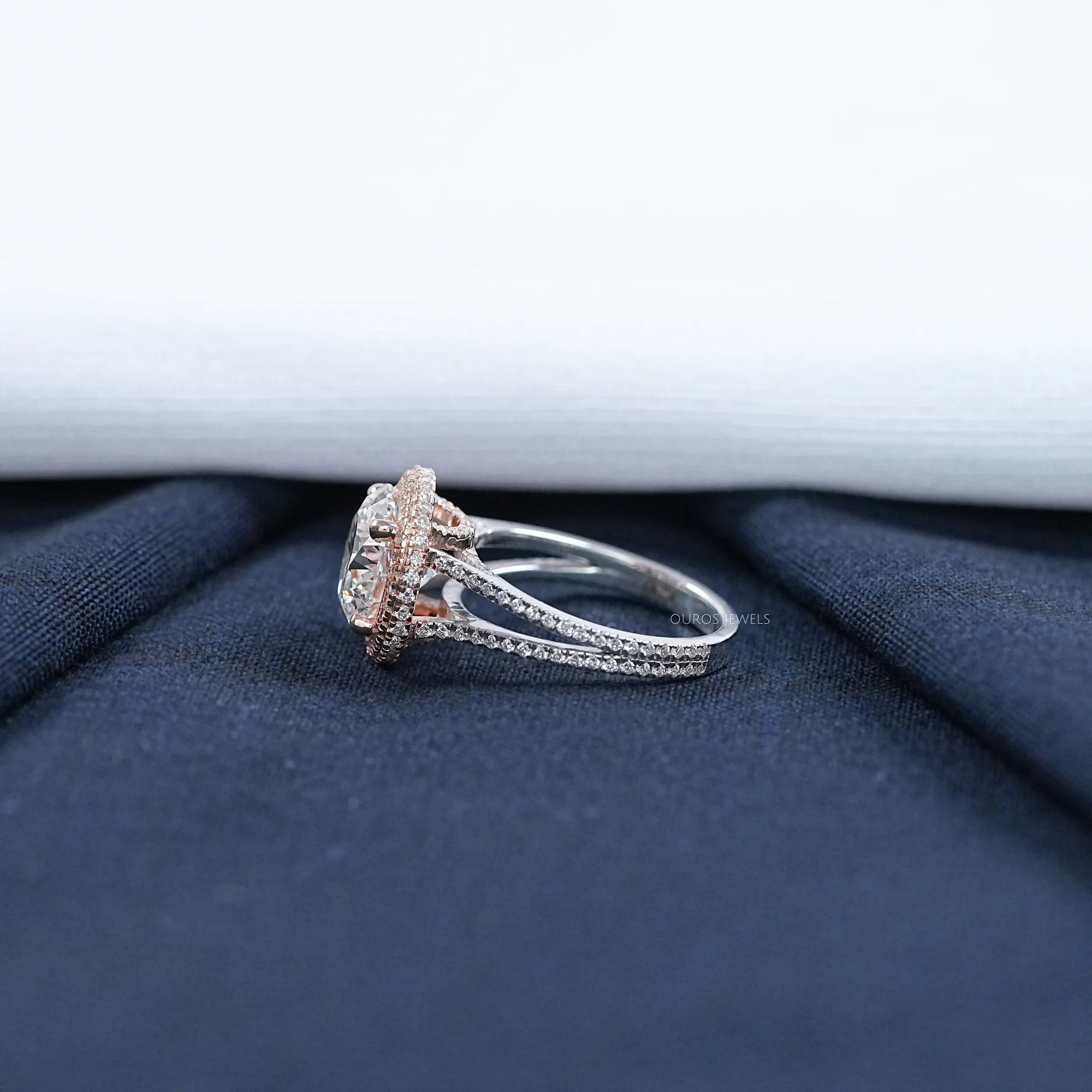 Round Cut Diamond Engagement Ring- Katie Holmes Edition