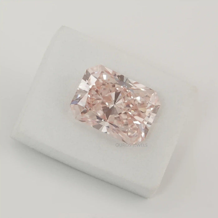 Certified Radiant Cut Loose Pink Diamond 