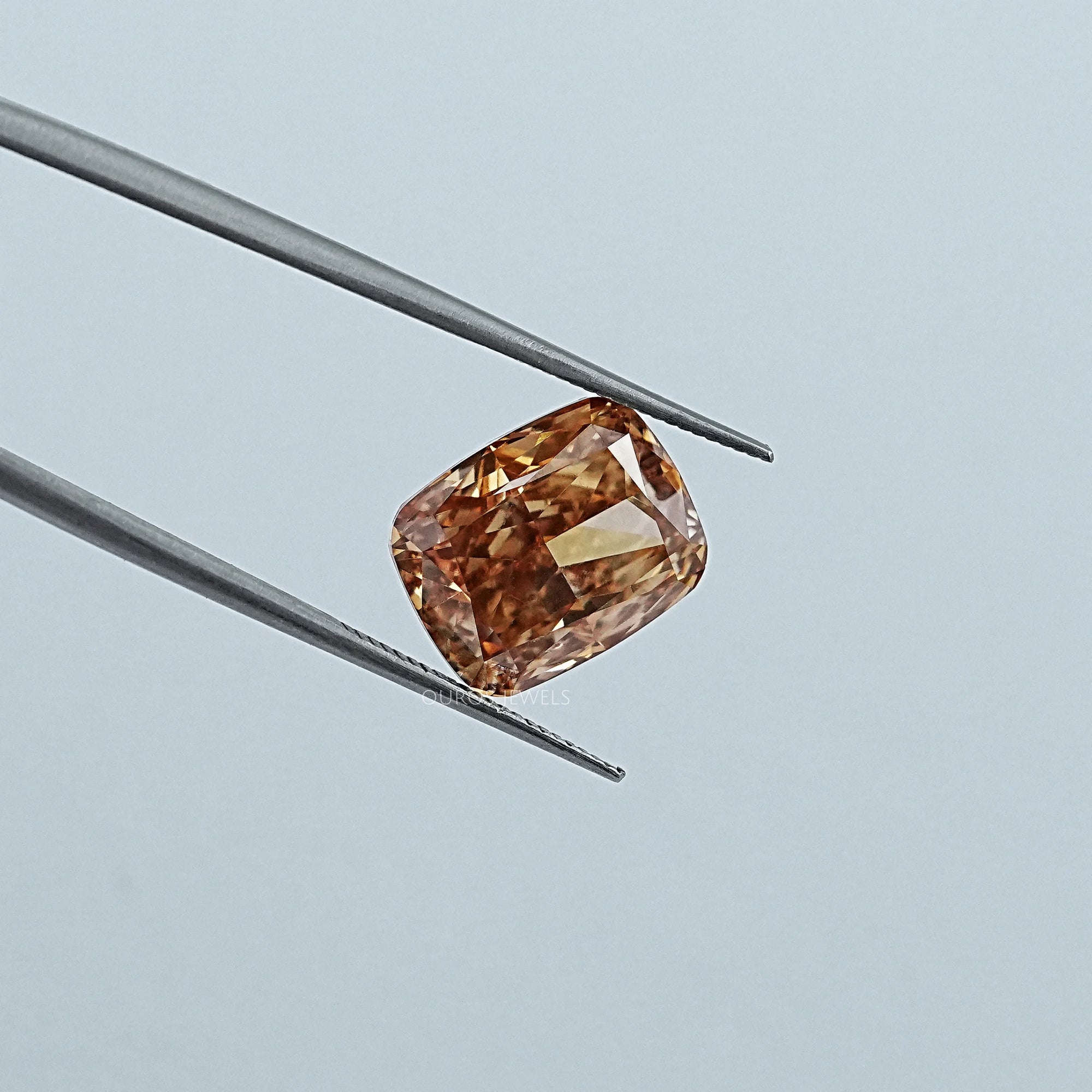 Crushed Ice Cushion Cut Champagne Loose Diamond Loose