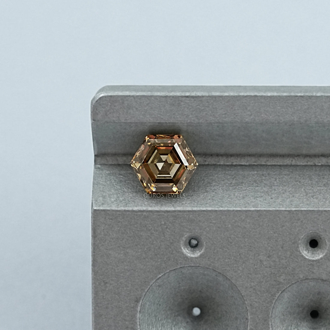 1.05 CT Champagne Hexagon Cut Loose Diamond Loose